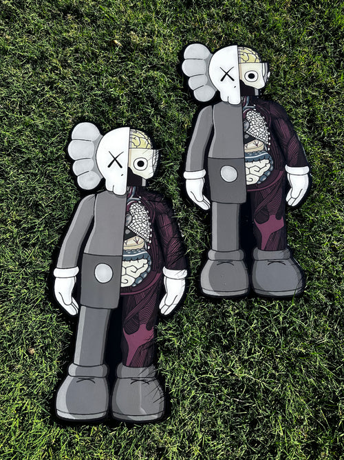 3 Foot Handmade Kaws "Half Dead" Sign