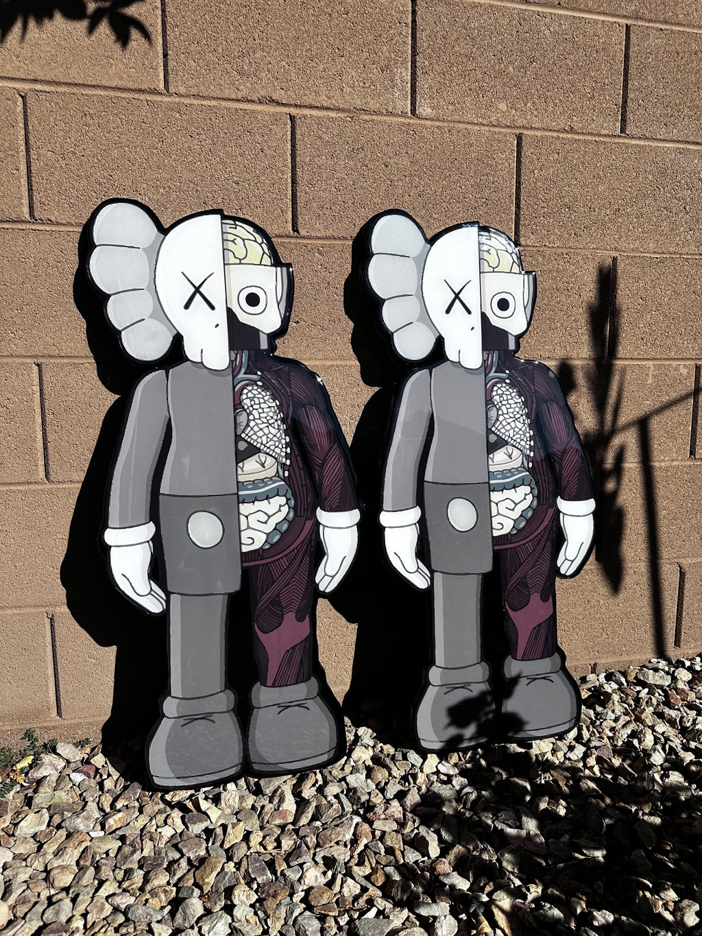 3 Foot Handmade Kaws "Half Dead" Sign