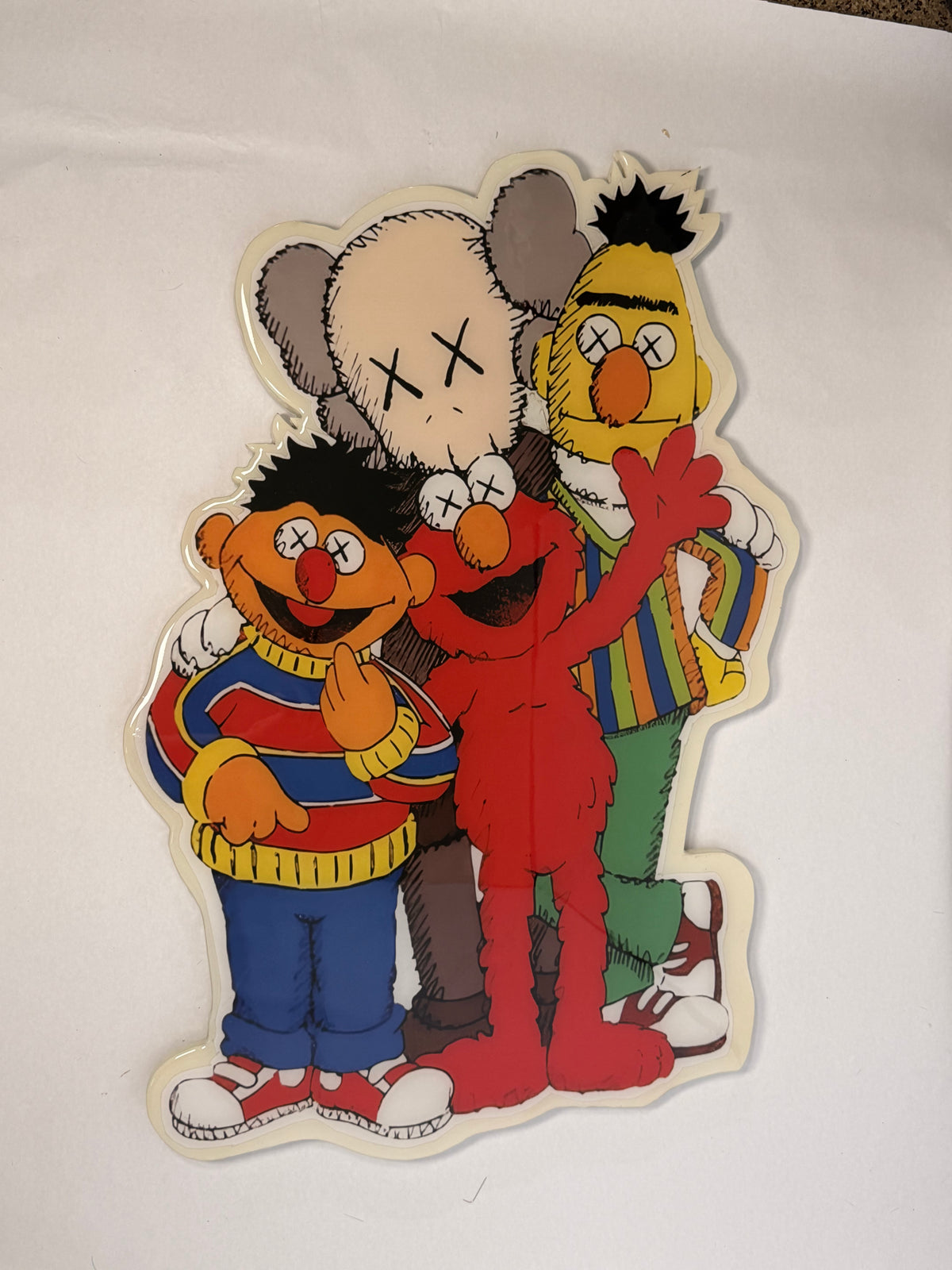 2.5 Foot Sesame Street Kaws Sign